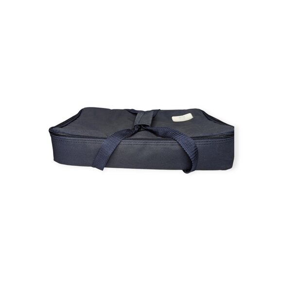 Pampered Chef Navy Blue Insulated Casserole Stoneware Carrying Tote w/Handles - Picture 4 of 13